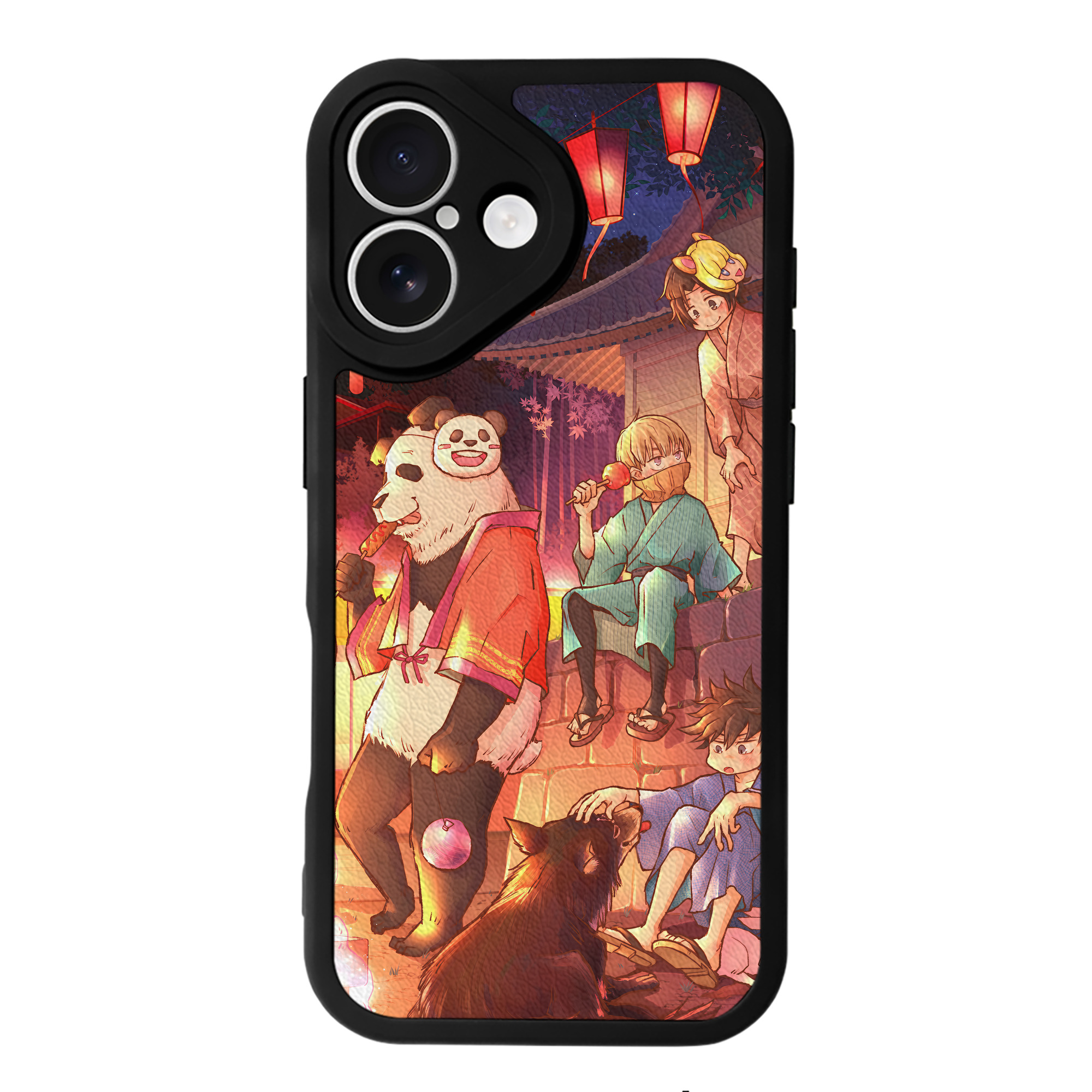 （画像用） 呪術廻戦 Jujutsu Kaisen 【iPhone 16シリーズ対応】シリコンスマホケース（レザー調） 材質：シリコン